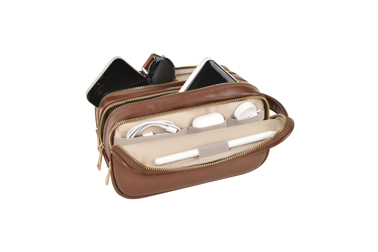 WiWU Salem Pouch LUX PU leather Metal Zipper Luxurious design